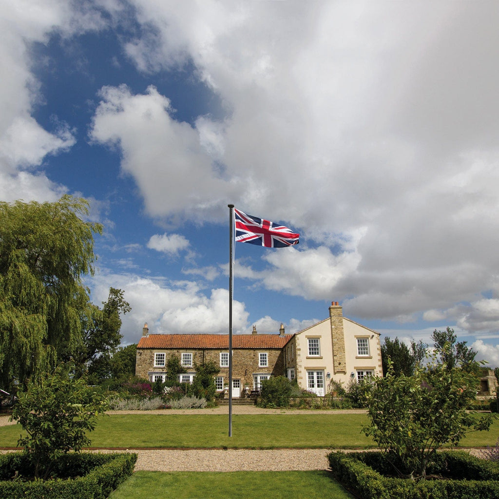 6m Deluxe BLACK Flagpole with External Halyard System