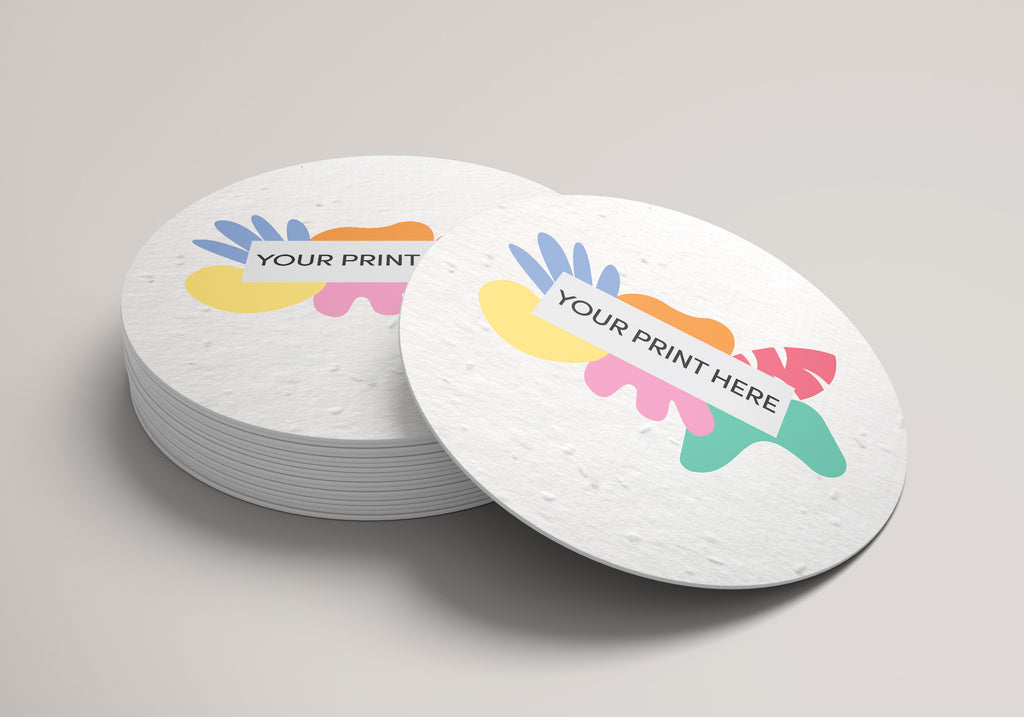 Seed Paper Coasters - Single Sided Print