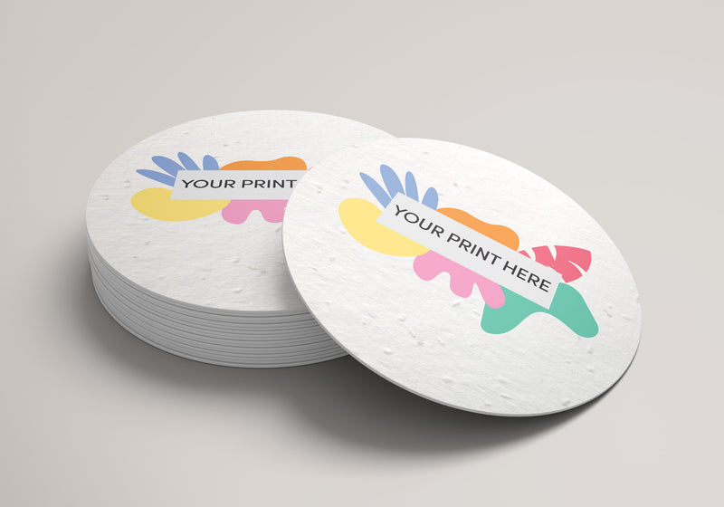 Seed Paper Coasters - Double Sided Print