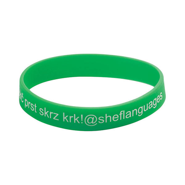 Silicone Screen Printed Wristband