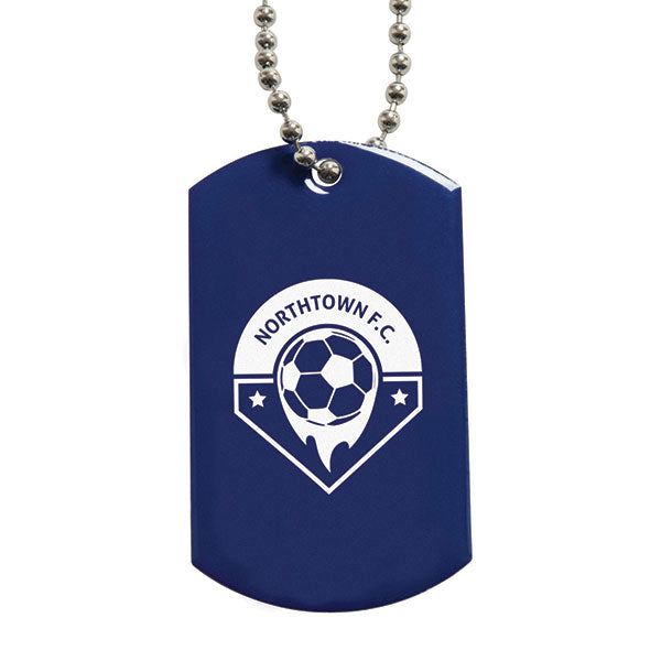 Printed Metal Dog Tag - 1 Colour