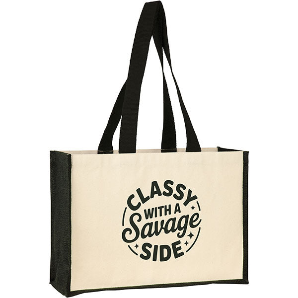 Brookland Cotton Jute Shopper - Full Colour