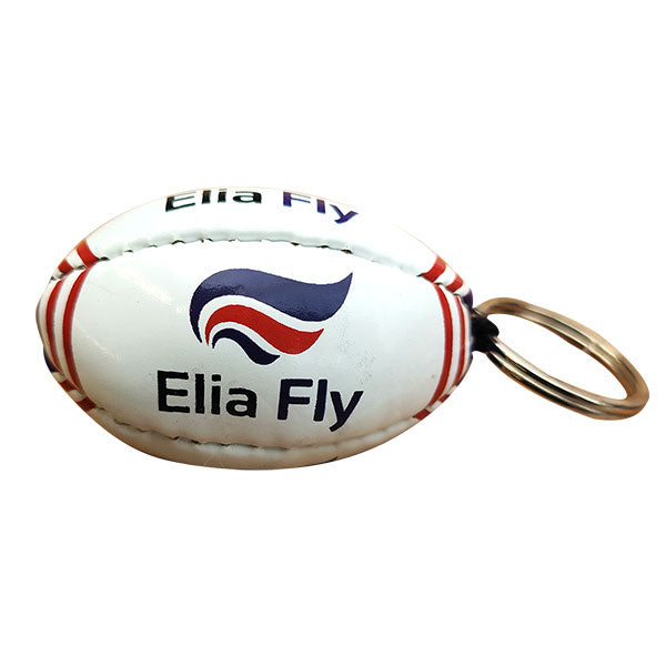 Rugby Ball Key Ring - Spot Colour