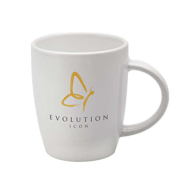 Darwin Earthenware Mug - White