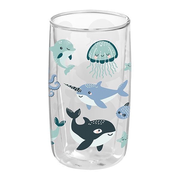 Calypso Double Walled Drinking Glass - 330ml - Full Colour