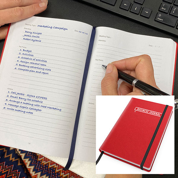 Como Recycled A5 Business Planner - Debossed