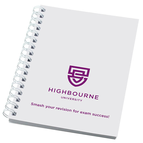 A6 Wiro-Smart Card Cover Notepad - Spot Colour