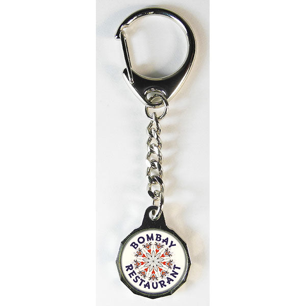 Trolley Token Key Ring With Chain