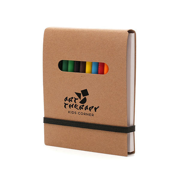2 in 1 Colouring Pad Pencils - Full Colour