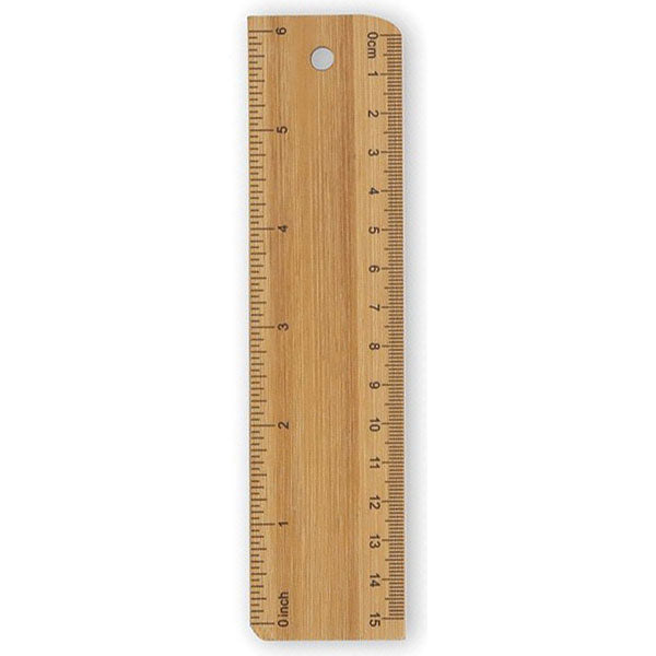 Bamboo 6" Ruler - Full Colour