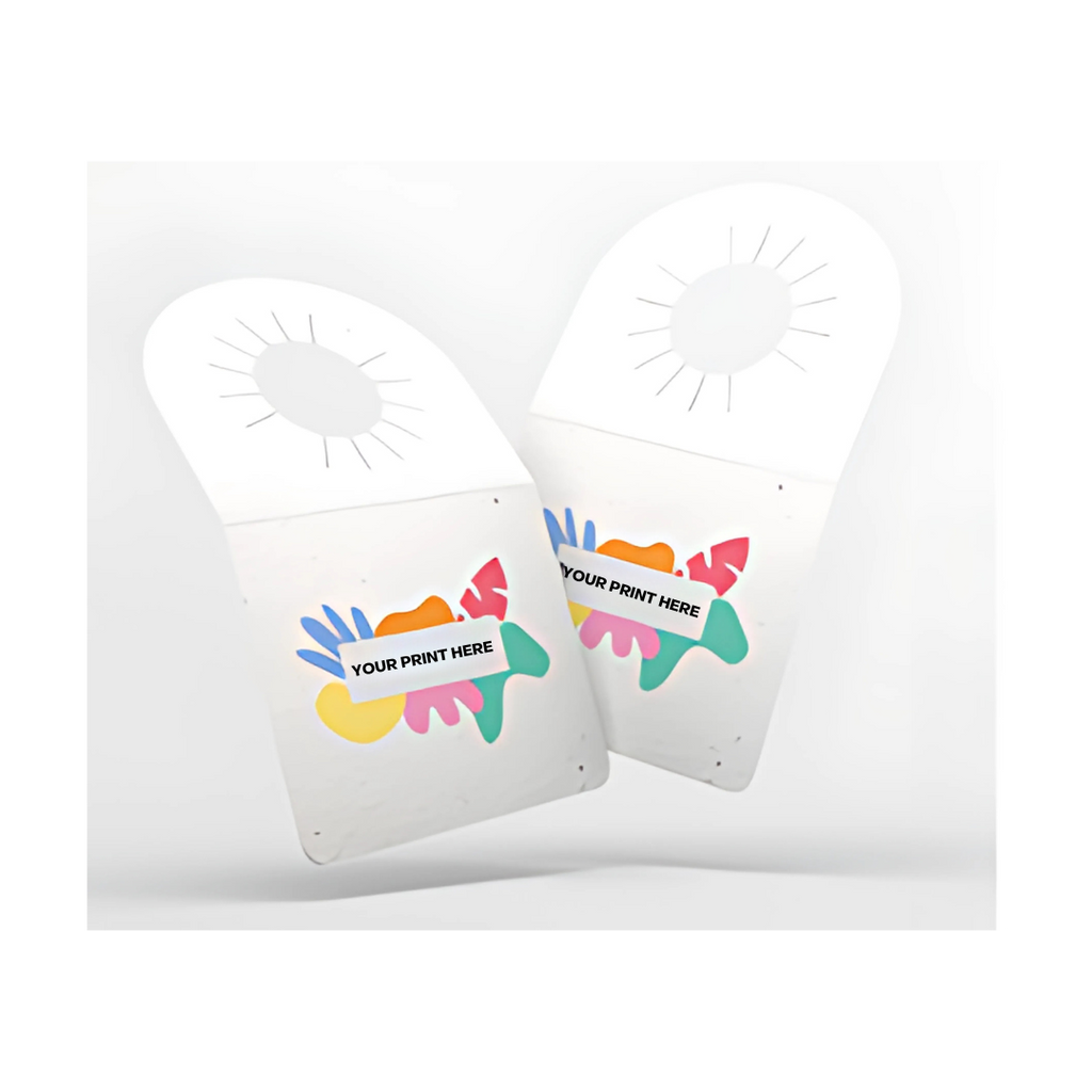 Seed Paper Wine Bottle Tag - Single Sided Print