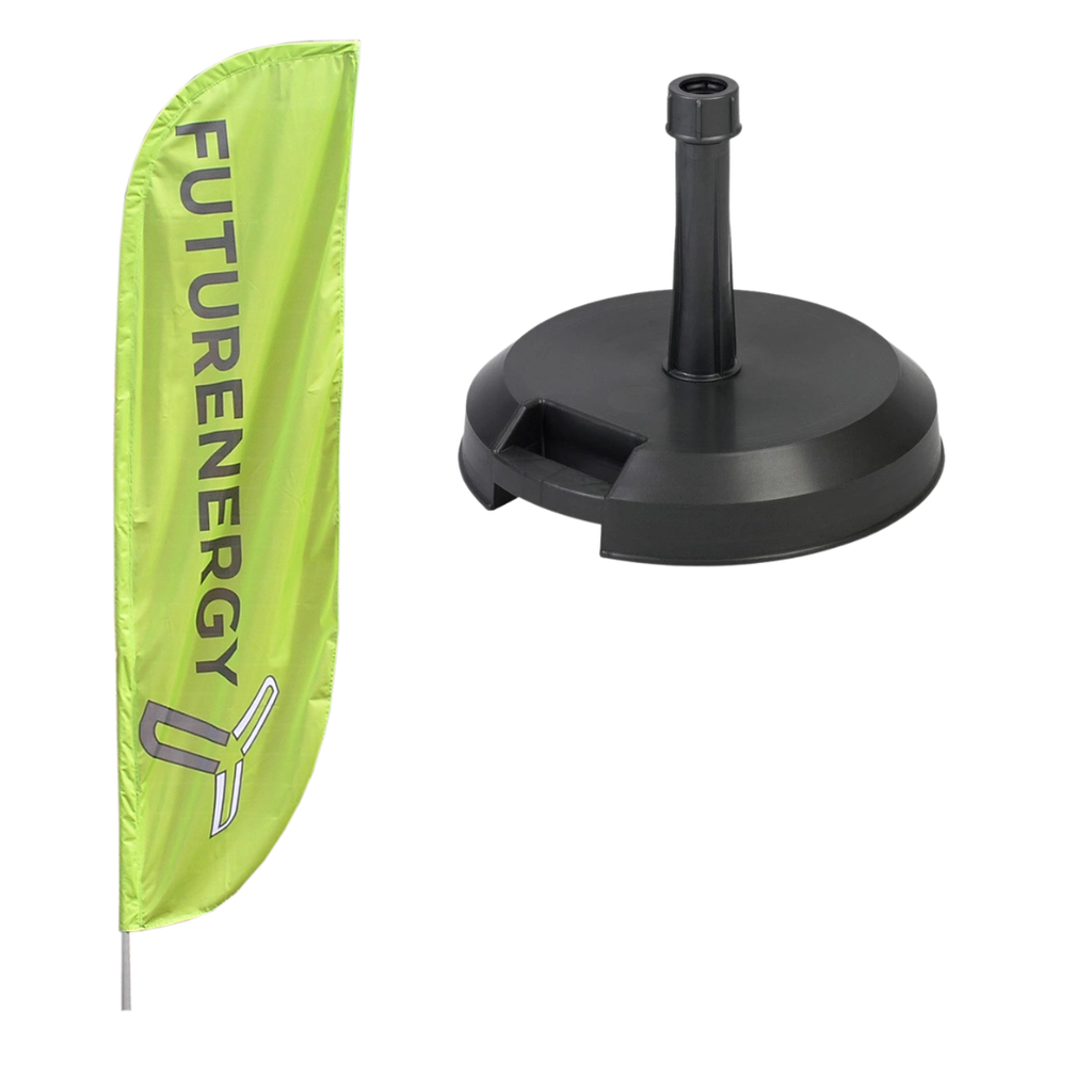 Small Feather Flag with 18kg Base