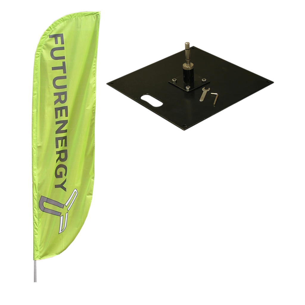 Small Feather Flag with 7kg Base