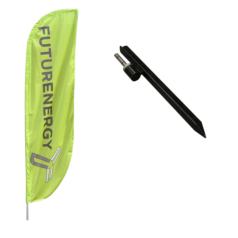 Small Feather Flag with Spike Base