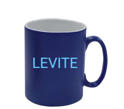 Personalised Royal Blue Satin Mug