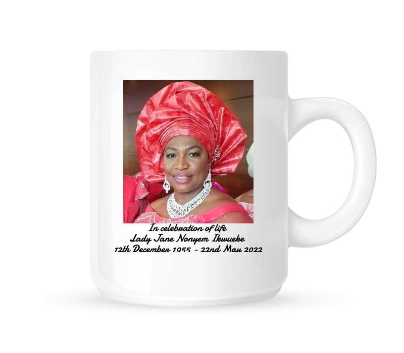 Personalised White Satin Mug