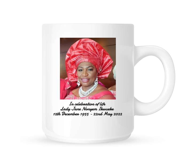 Personalised White Satin Mug