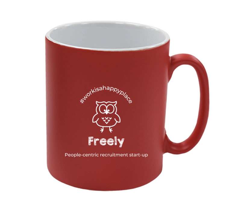 Personalised Red Satin Mug
