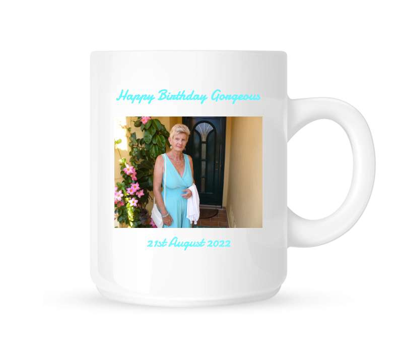 Personalised White Satin Mug
