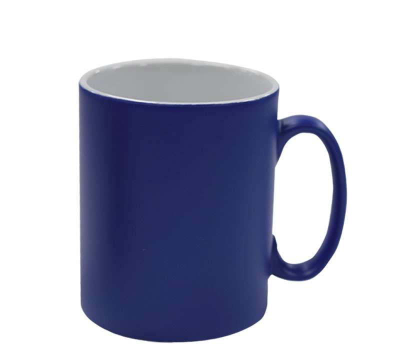 Personalised Royal Blue Satin Mug
