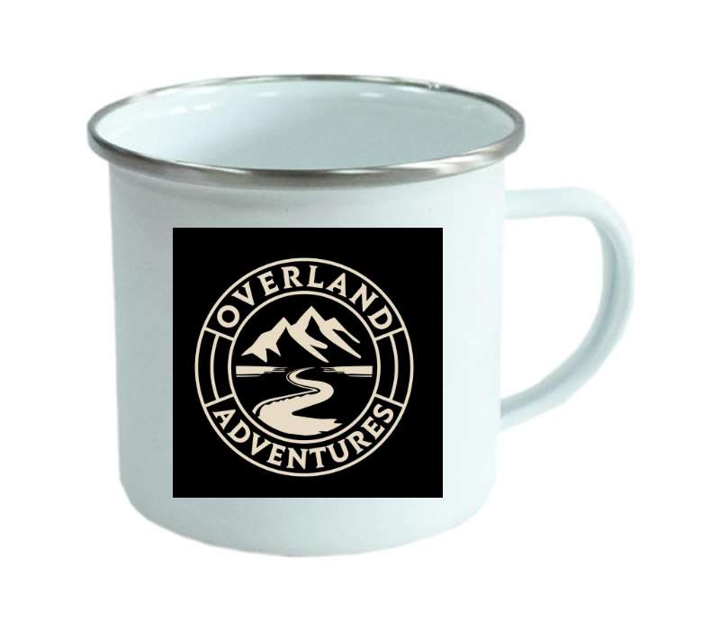 Personalised White Enamel Mugs