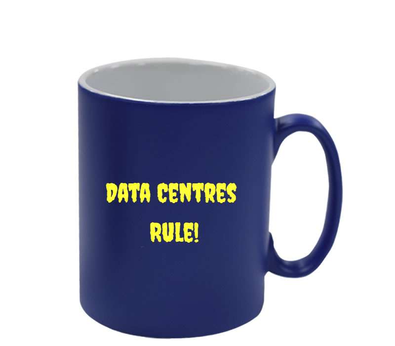 Personalised Royal Blue Satin Mug