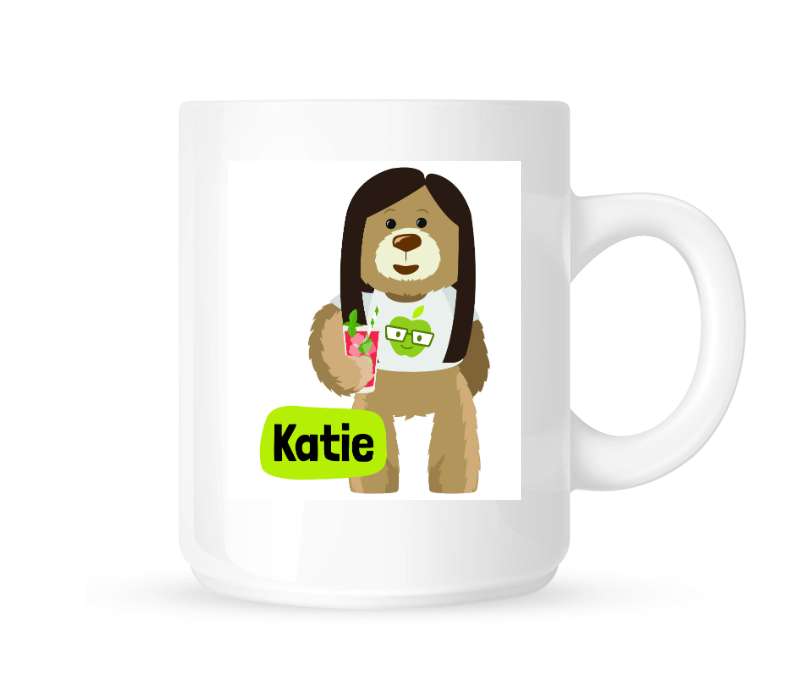 Personalised White Satin Mug