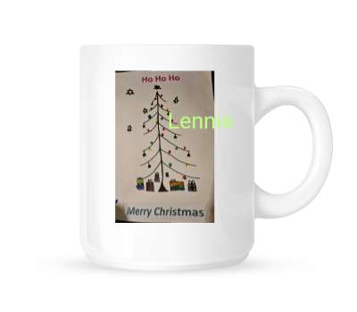 Personalised White Satin Mug