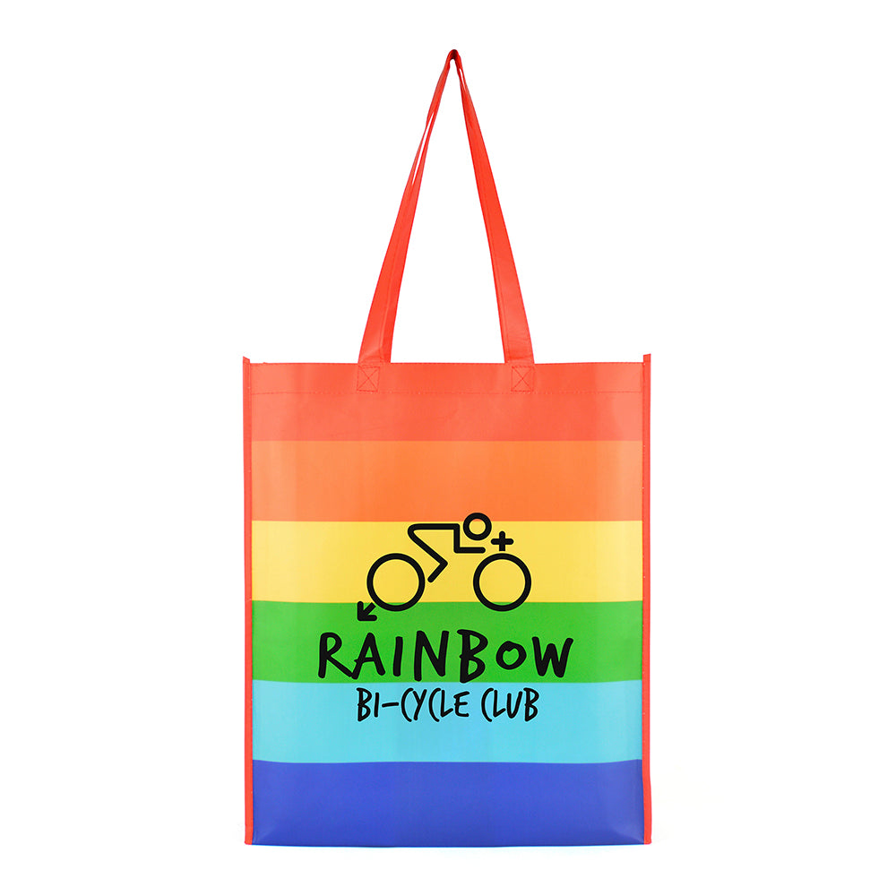 Rainbow shopper bag