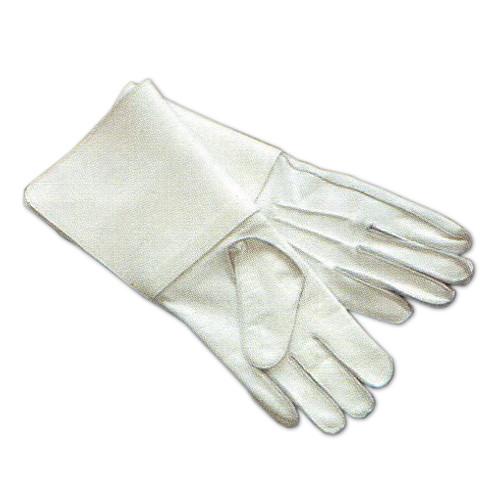 Ceremonial flagpole white gauntlets