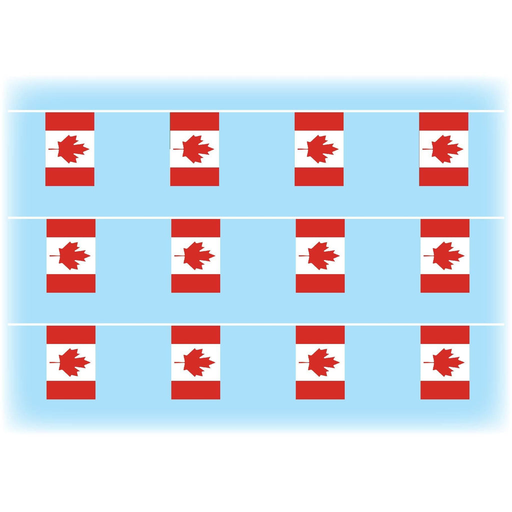 Canada flag bunting