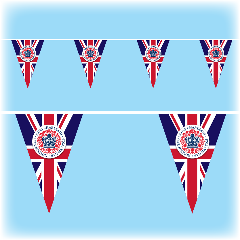 King Charles III coronation bunting