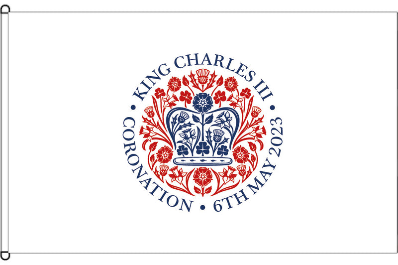 Flag for King Charles III coronation - Official Emblem design
