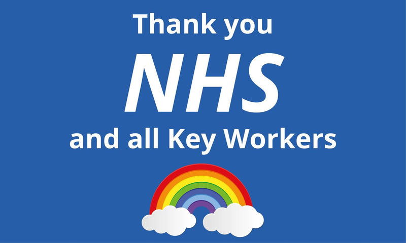 Thank you NHS and Key Workers Charity Flag