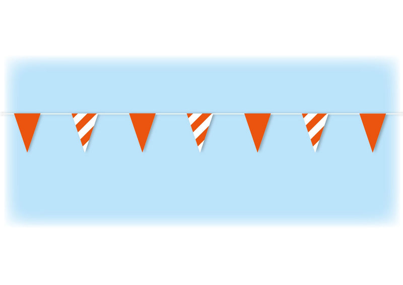 Orange safety bunting