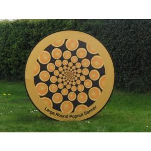 Round pop out banner 1.2m diameter