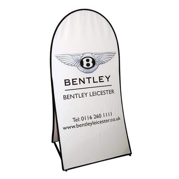 Vertical pop out banner 2m x 1m