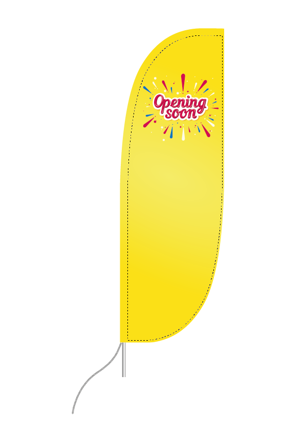 We are open feather flag