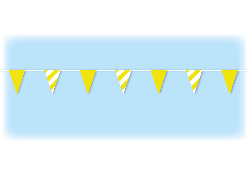 Yellow safety bunting
