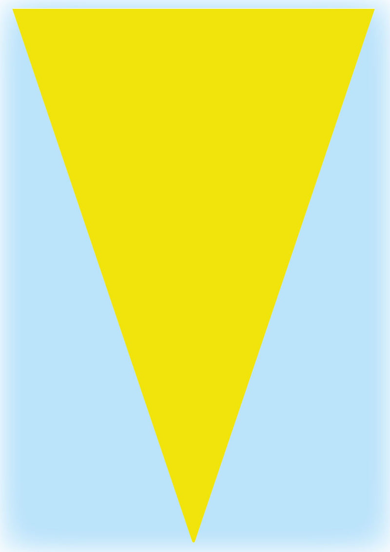 Yellow warning bunting