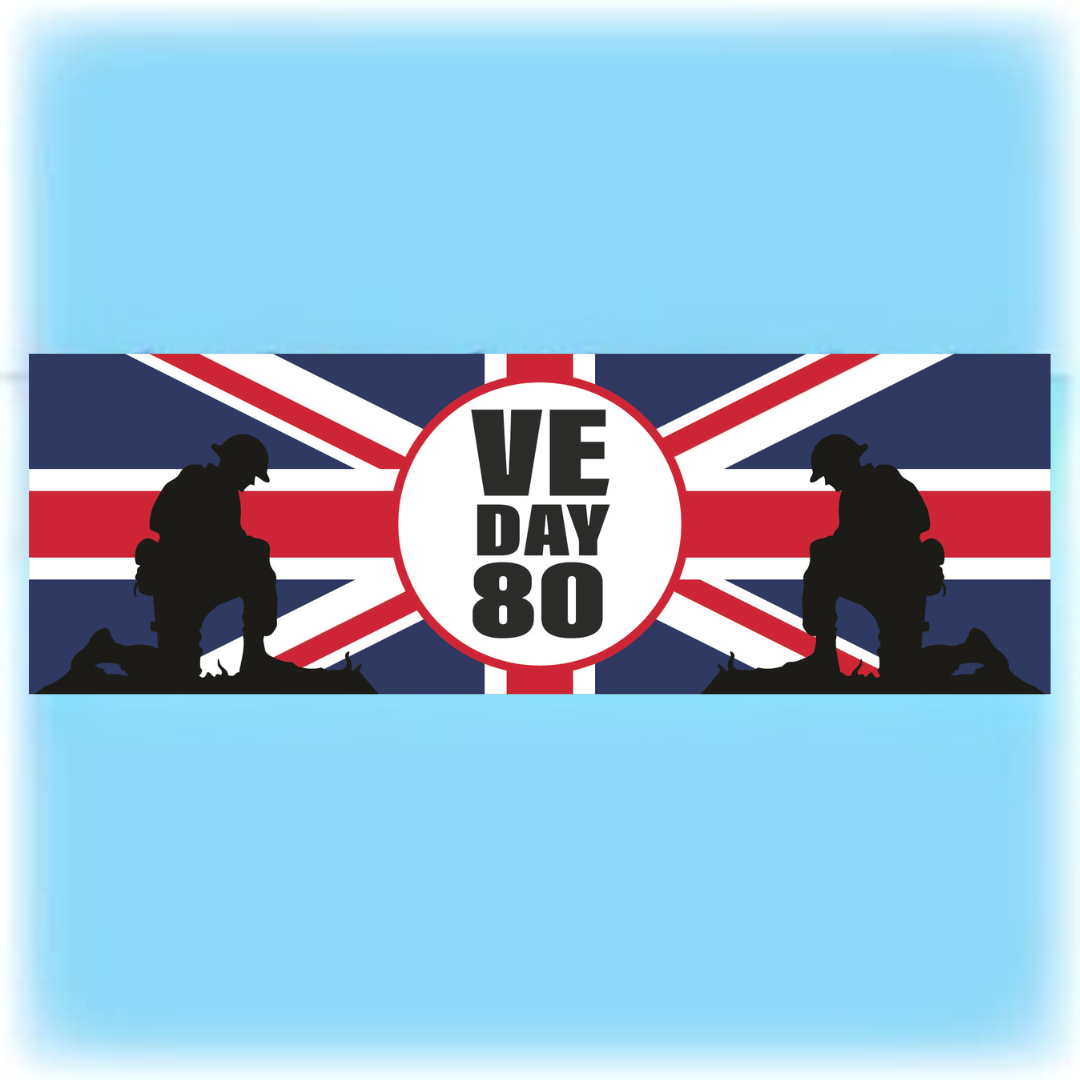 VE Day 80 outdoor banner - Design 2