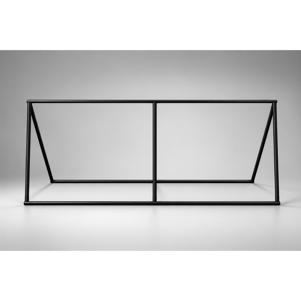 Steel Banner Frame - Black - With Banner