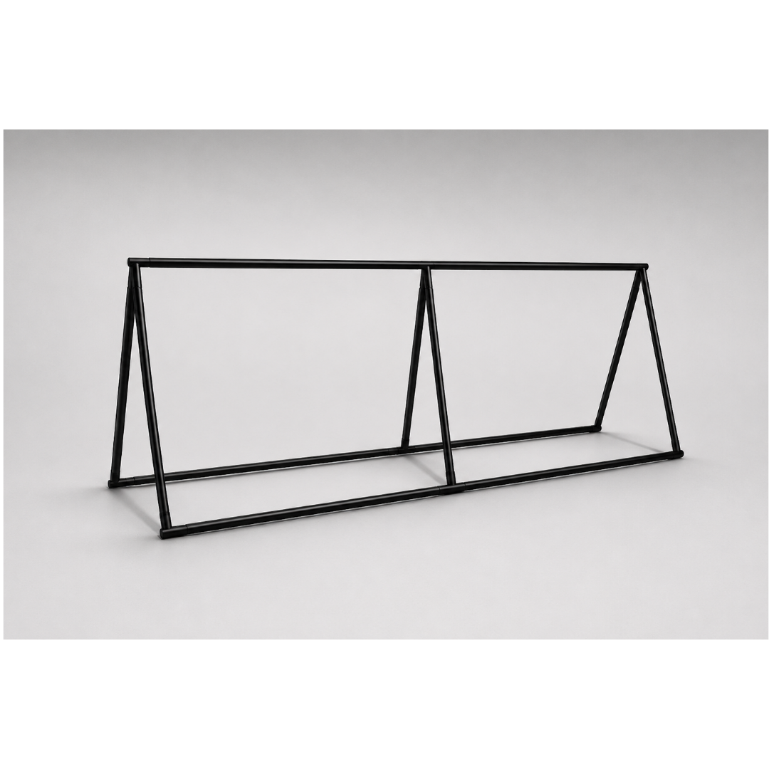 Steel Banner Frame - Black - FRAME ONLY