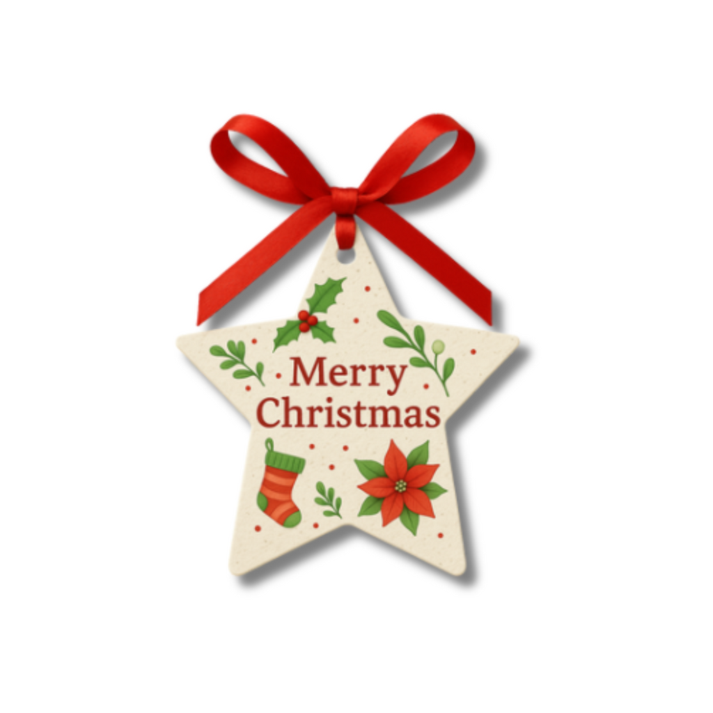 Seed Paper Star Gift Tags - Double Sided