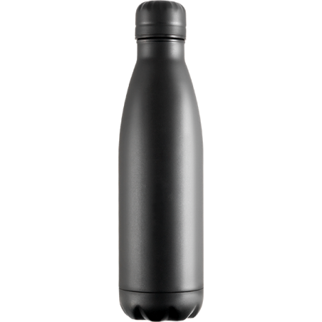 Promotional Mood Vacuum Bottle - Powder Coated - Full Colour - Black