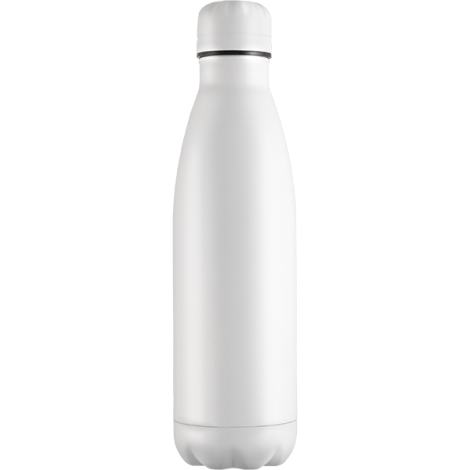 Promotional Mood Vacuum Bottle - Powder Coated - Full Colour - Matt White