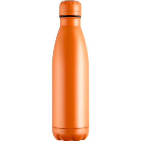 Promotional Mood Vacuum Bottle - Powder Coated - Engraved - Orange