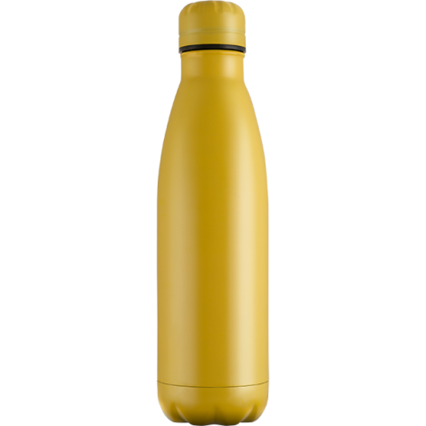 Promotional Mood Vacuum Bottle - Powder Coated - Full Colour - Yellow
