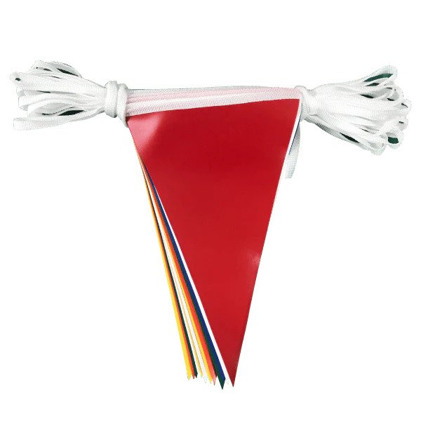 Multicoloured PVC Bunting - Suitable for outdoor display