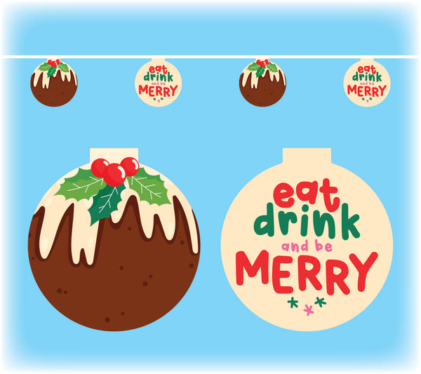 Christmas Pudding Bunting